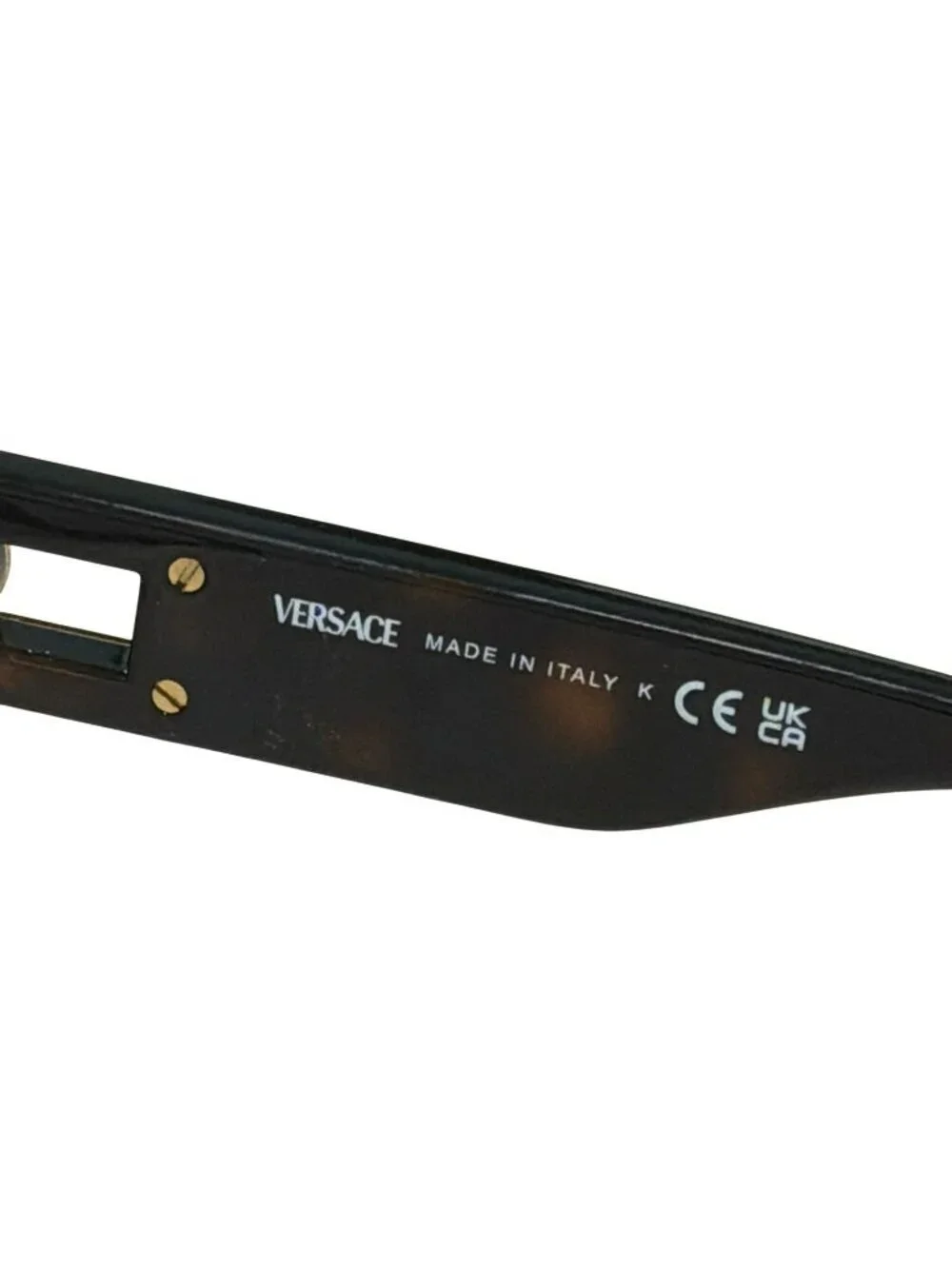 Versace Tortoise Cat Eye RX Glasses Gold Medusa New 3347